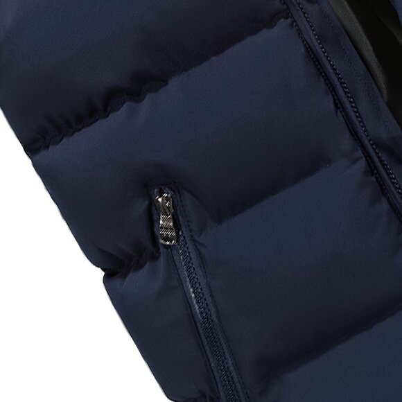 Men's Lightweight Puffer Vest with Zippered Side Pocket - Picture 3 of 5